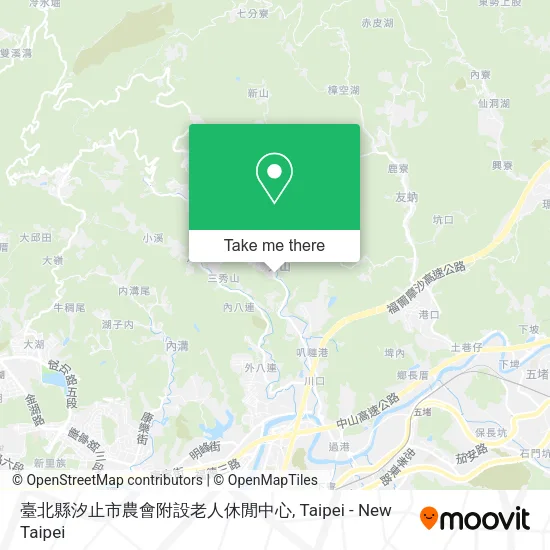 臺北縣汐止市農會附設老人休閒中心地圖