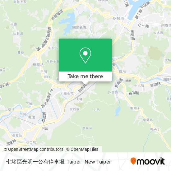 七堵區光明一公有停車場 map