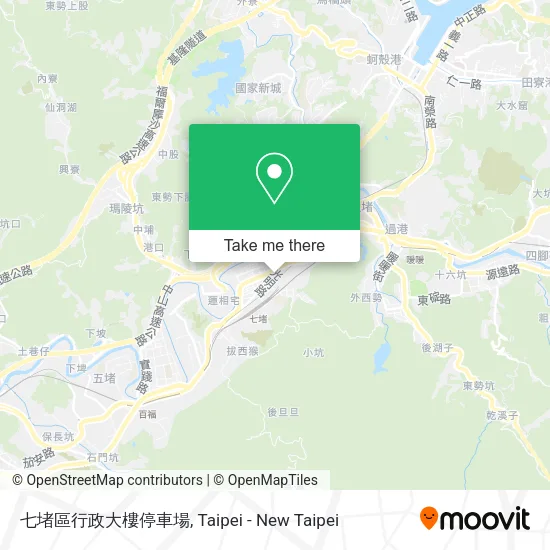 七堵區行政大樓停車場地圖