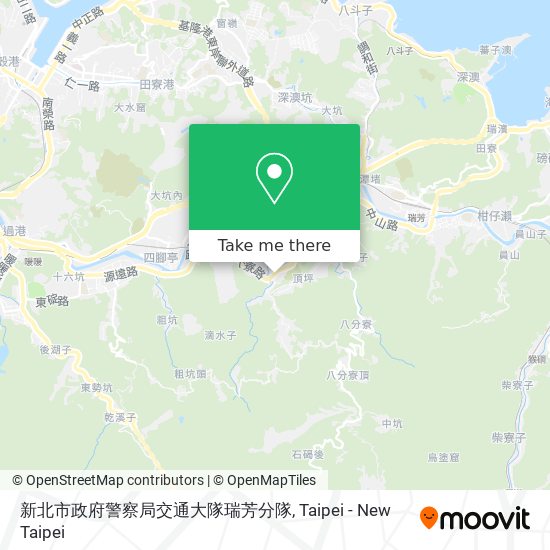 新北市政府警察局交通大隊瑞芳分隊地圖