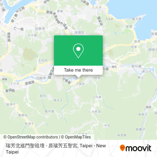 瑞芳北巡門聖祖壇 - 原瑞芳五聖宮 map