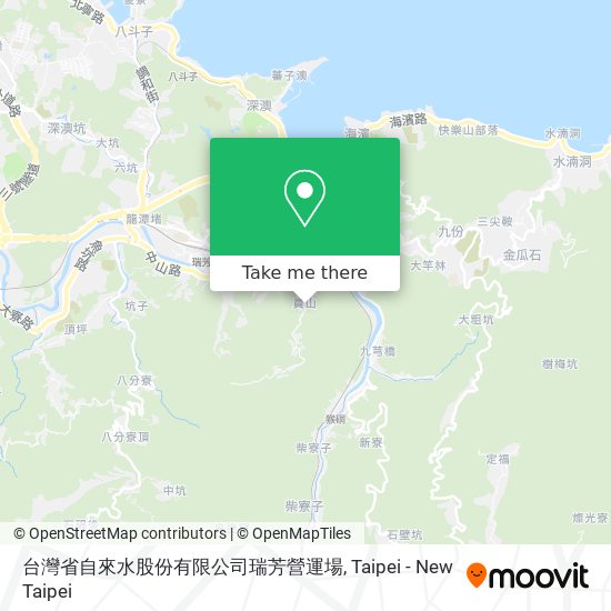 台灣省自來水股份有限公司瑞芳營運場地圖