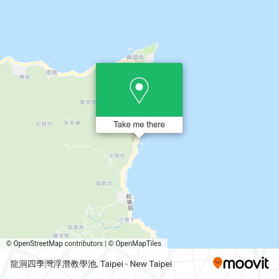 龍洞四季灣浮潛教學池地圖