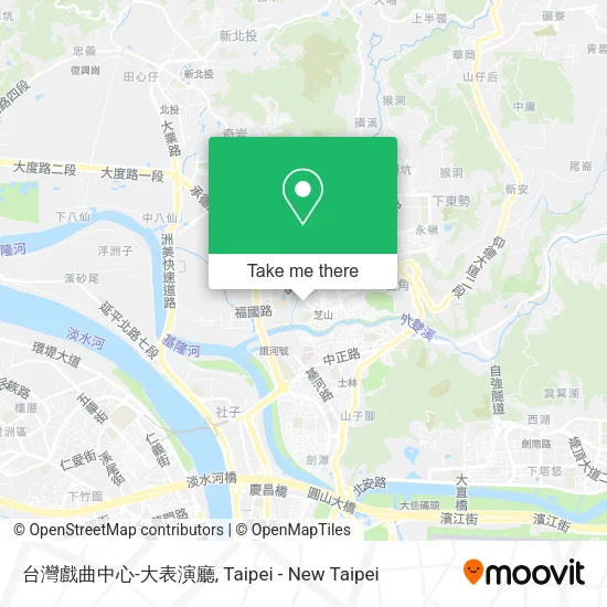 台灣戲曲中心-大表演廳地圖