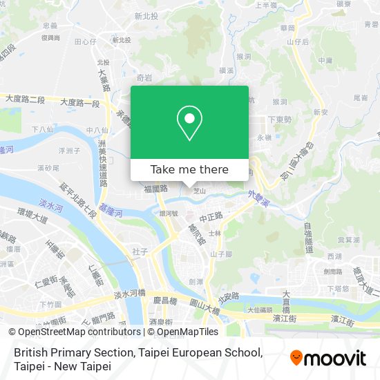 British Primary Section, Taipei European School map
