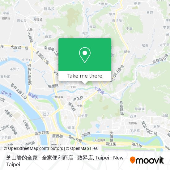 芝山岩的全家 - 全家便利商店 - 致昇店 map