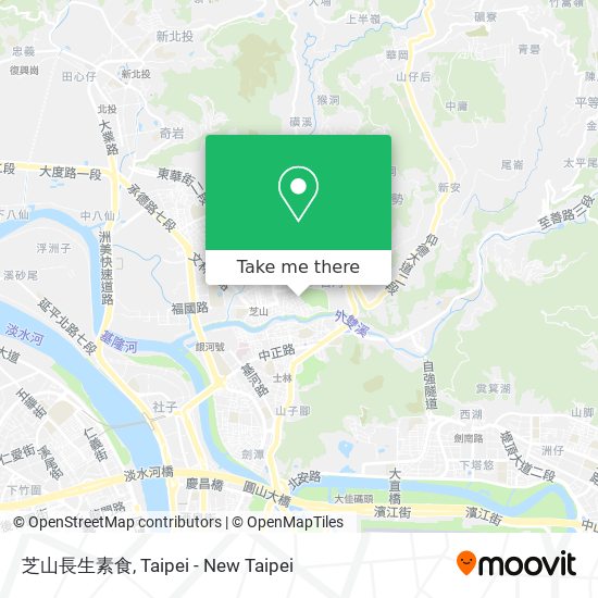 芝山長生素食 map