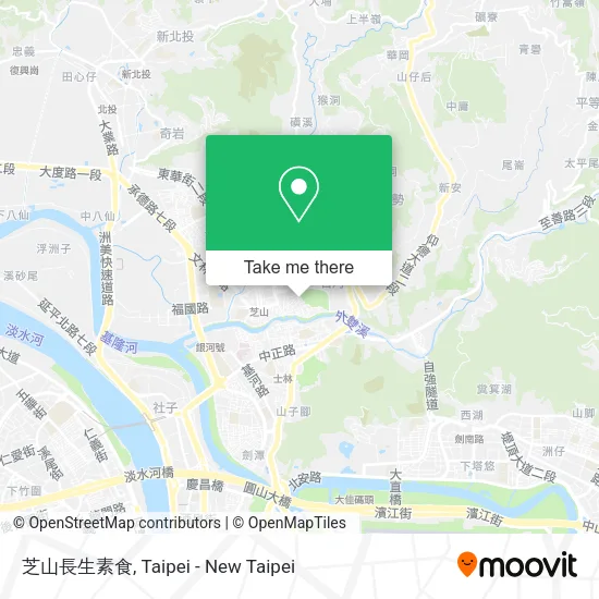 芝山長生素食地圖