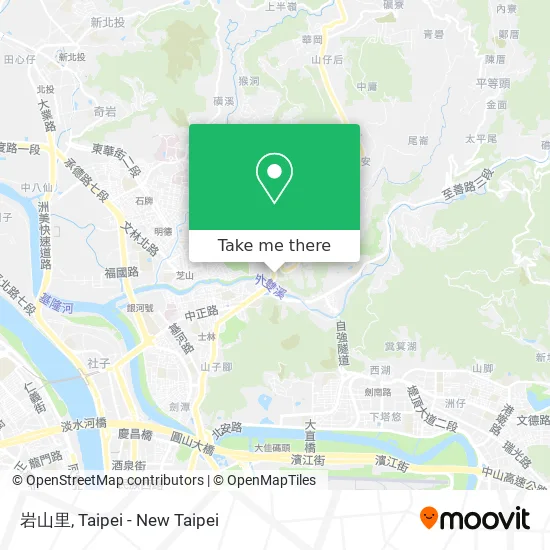岩山里地圖