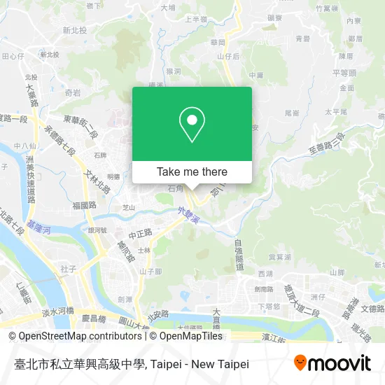 臺北市私立華興高級中學地圖