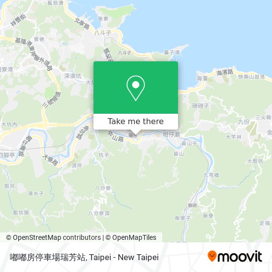 嘟嘟房停車場瑞芳站地圖