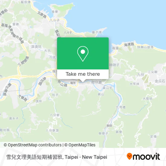 雪兒文理美語短期補習班地圖