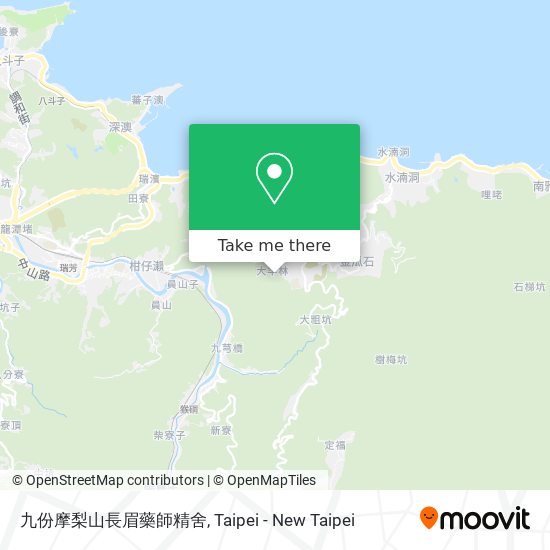 九份摩梨山長眉藥師精舍 map