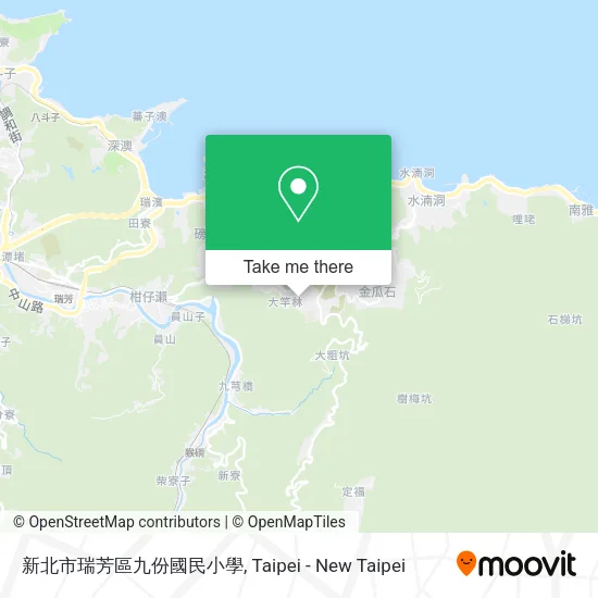 新北市瑞芳區九份國民小學地圖