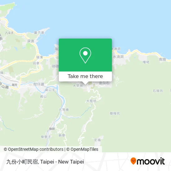 九份小町民宿地圖