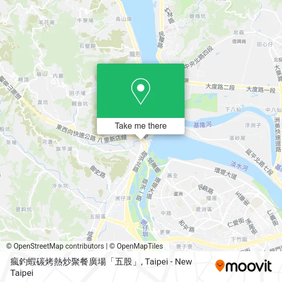 瘋釣蝦碳烤熱炒聚餐廣場「五股」地圖