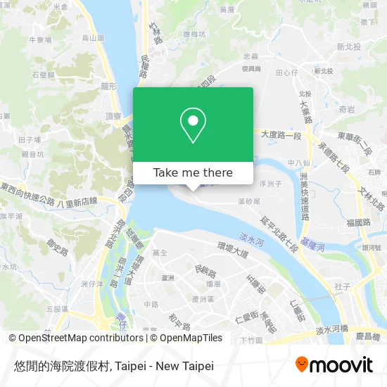 悠閒的海院渡假村地圖