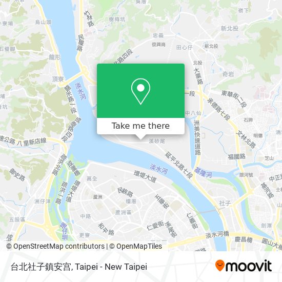 台北社子鎮安宫 map