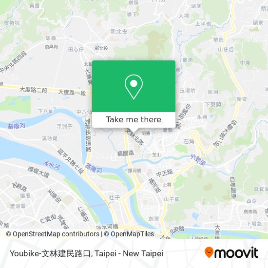 Youbike-文林建民路口 map