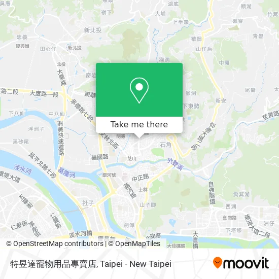 特昱達寵物用品專賣店地圖
