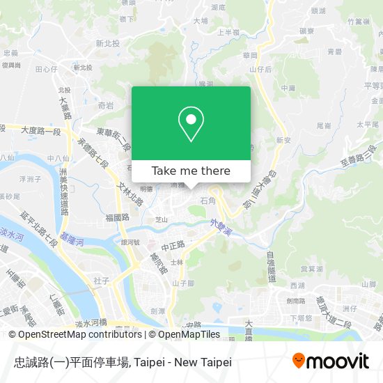 忠誠路(一)平面停車場 map