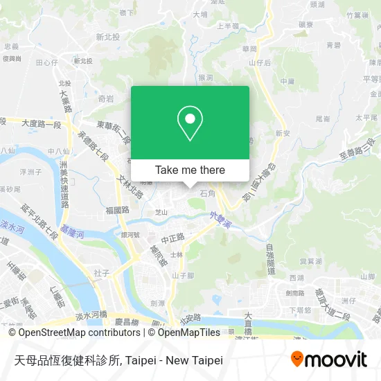 天母品恆復健科診所 map