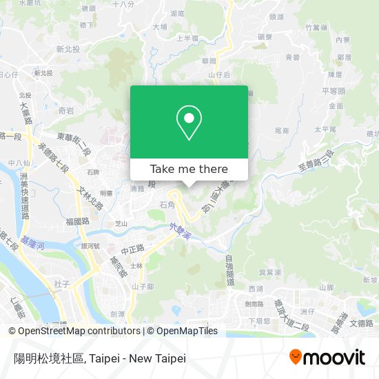 陽明松境社區 map