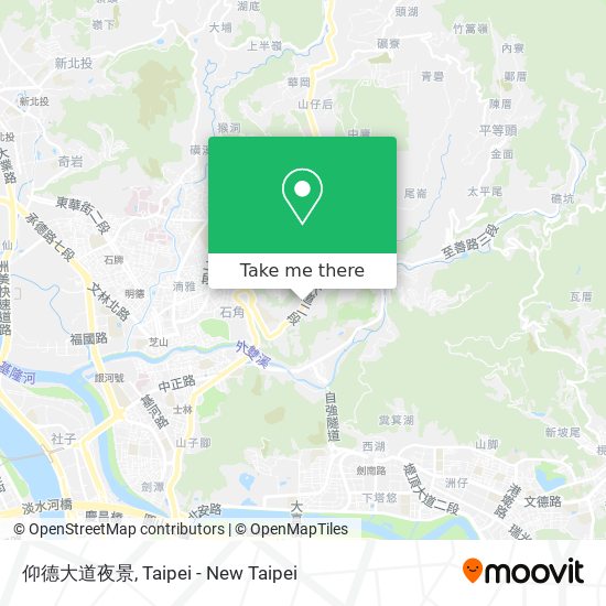 仰德大道夜景 map