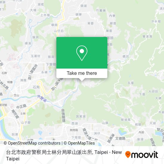 台北市政府警察局士林分局翠山派出所地圖