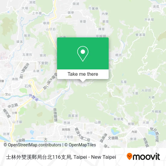 士林外雙溪郵局台北116支局 map