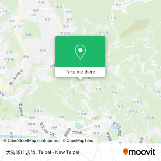 大崙頭山步道 map