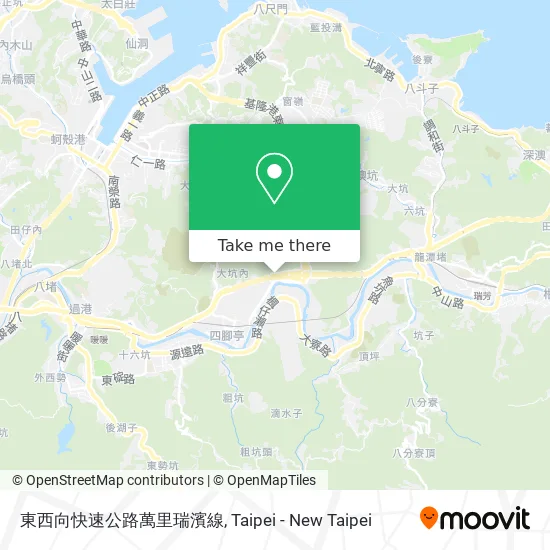 東西向快速公路萬里瑞濱線 map
