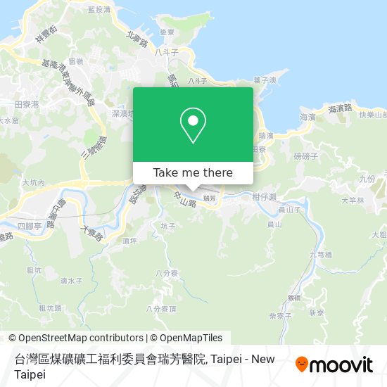 台灣區煤礦礦工福利委員會瑞芳醫院地圖