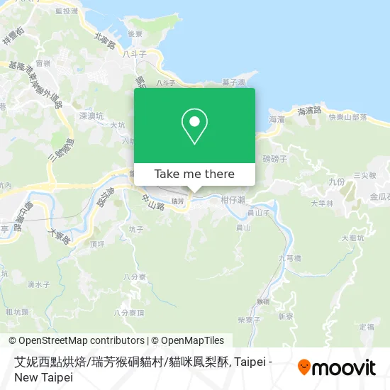 艾妮西點烘焙/瑞芳猴硐貓村/貓咪鳳梨酥 map