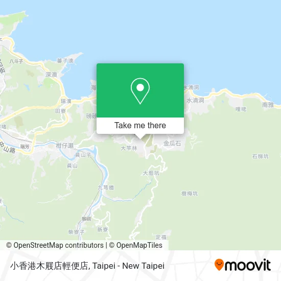 小香港木屐店輕便店地圖