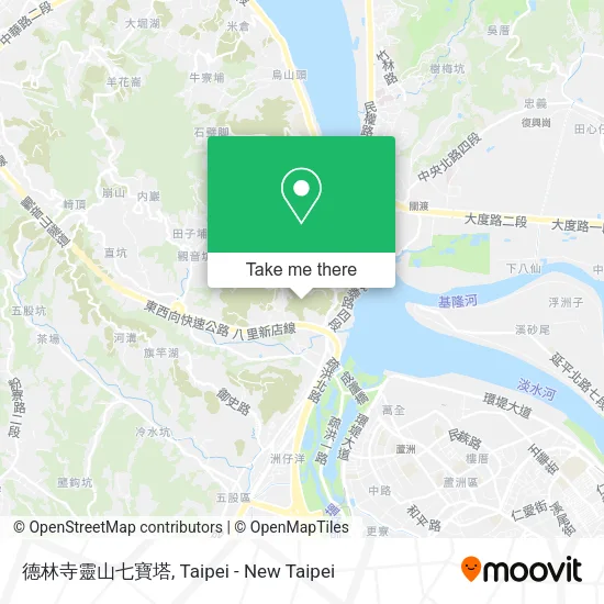 德林寺靈山七寶塔 map
