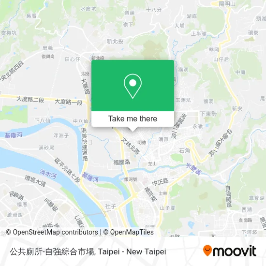 公共廁所-自強綜合市場地圖