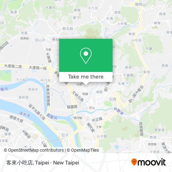 客來小吃店 map