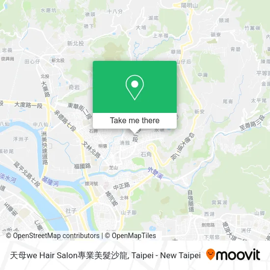 天母we Hair Salon專業美髮沙龍 map