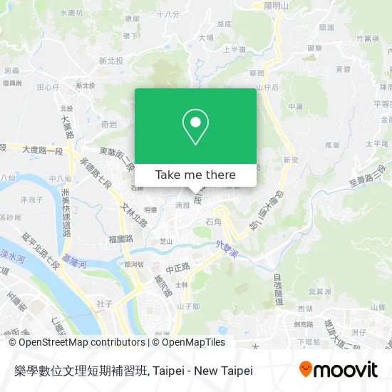 樂學數位文理短期補習班 map