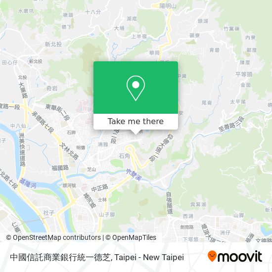 中國信託商業銀行統一德芝 map