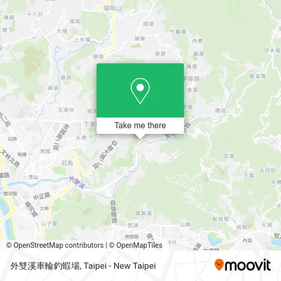 外雙溪車輪釣蝦場地圖