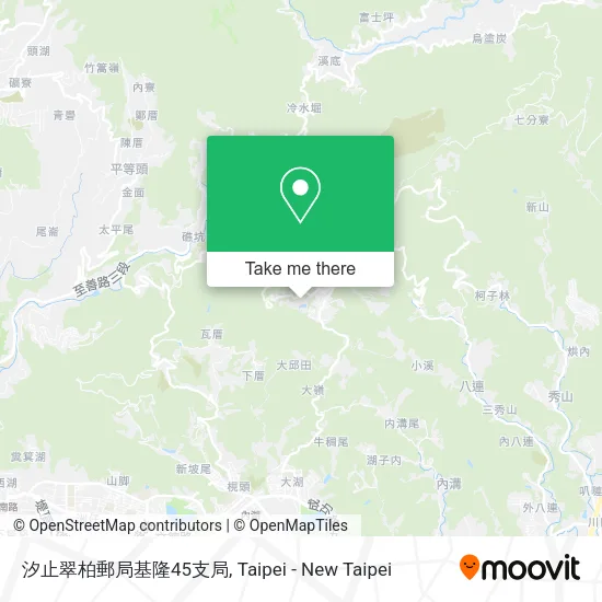 汐止翠柏郵局基隆45支局地圖