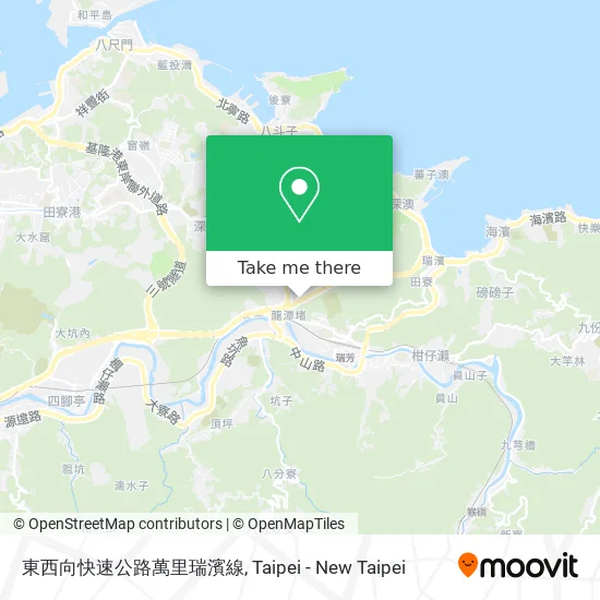 東西向快速公路萬里瑞濱線 map
