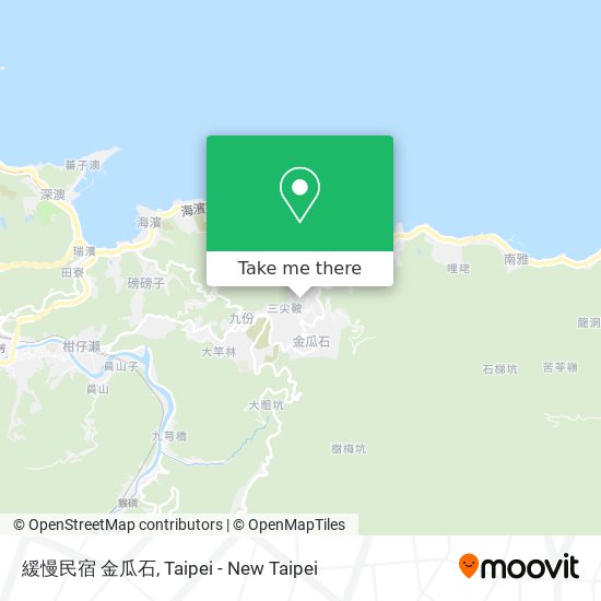 緩慢民宿 金瓜石 map
