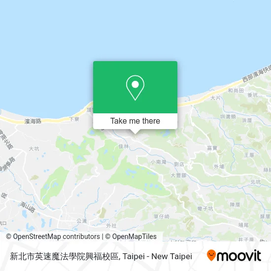 新北市英速魔法學院興福校區地圖