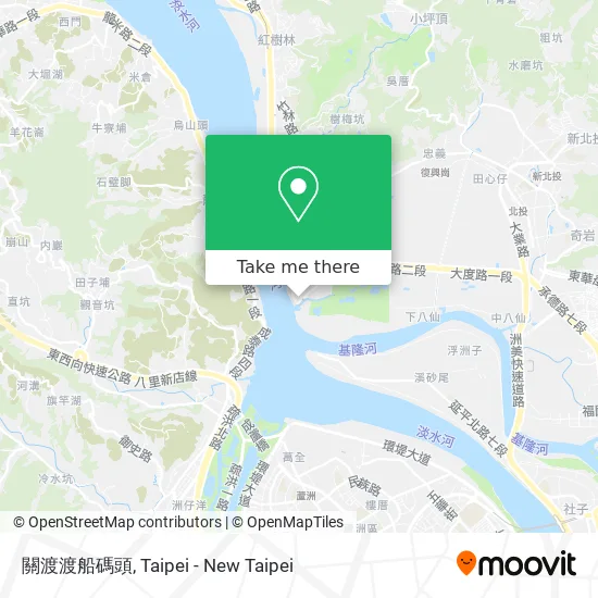 關渡渡船碼頭地圖