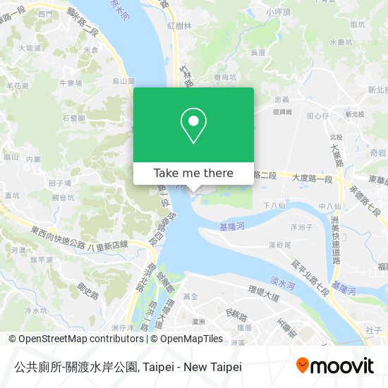 公共廁所-關渡水岸公園 map
