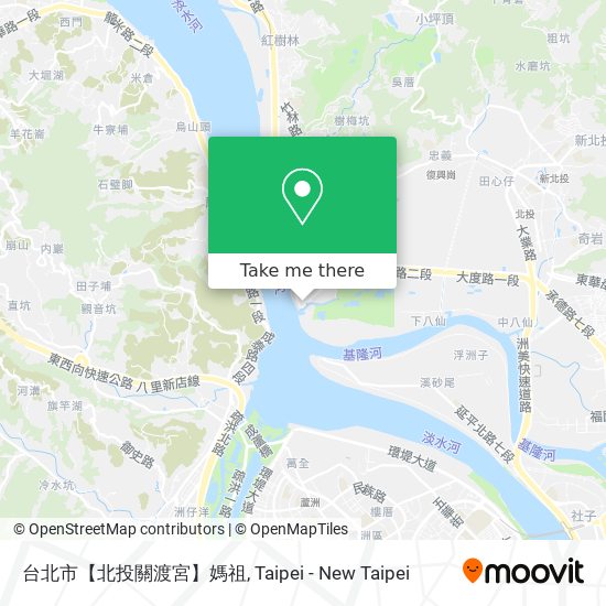 台北市【北投關渡宮】媽祖地圖