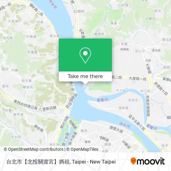 台北市【北投關渡宮】媽祖 map